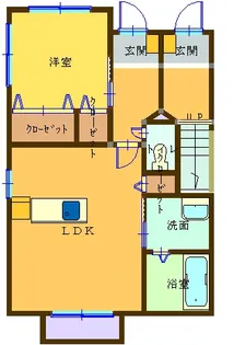山口県宇部市島2【アパート】の間取り