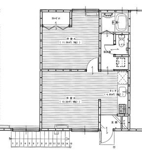 タウンハウス【1階】の間取り