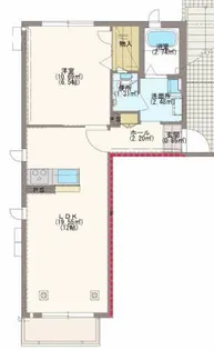 ヴィアソーレ高坂【1階】の間取り
