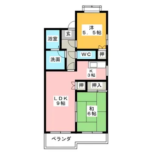 リバーサイド宮塚【4階】の間取り
