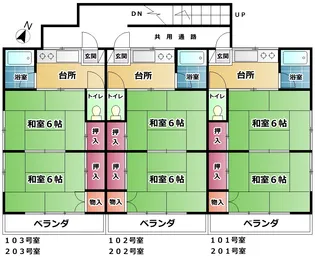 リバーサイド【2階】の間取り