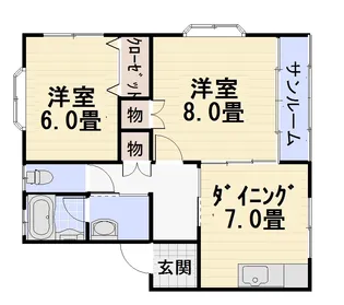 ハイツエクセル【1階】の間取り