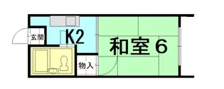 コーポ長田【1階】の間取り
