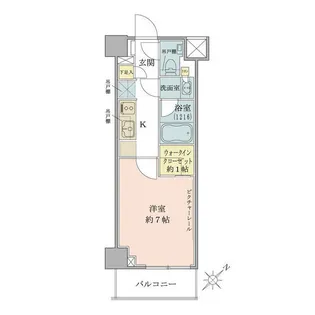 東京都品川区西五反田5【マンション】の間取り