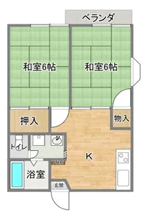 エステ東田【1階】の間取り