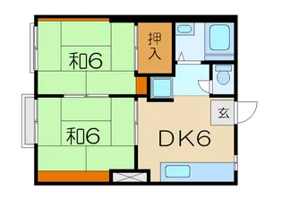 2DKの間取り画像