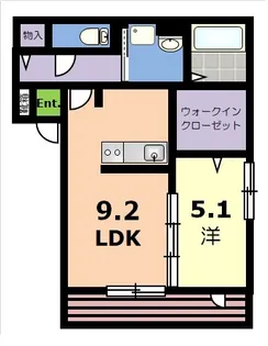 フェデフルール(Fee des fleurs)【2階】の間取り