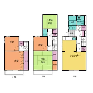 サニータウン堀木 1号棟【1階】の間取り