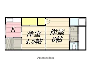 浜の宮荘【2階】の間取り