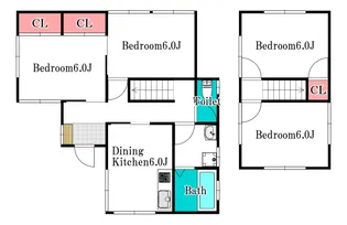 岡山県岡山市中区山崎【一戸建】の間取り