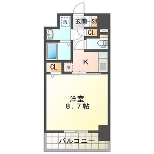 S‐RESIDENCE四日市安島aloggio【8階】の間取り