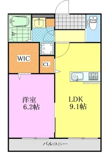 広島県広島市安佐南区西原4【アパート】の間取り