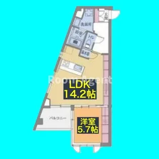 愛知県名古屋市千種区観月町1【マンション】の間取り