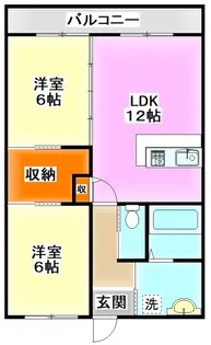 アートヒルズ赤松台【1階】の間取り