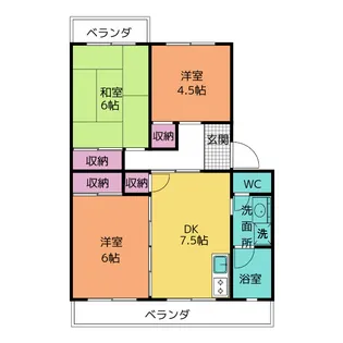 ハイネス乗鞍【2階】の間取り