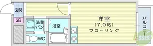 グレードハイツ長町【3階】の間取り