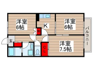 グリーンフィールド【2階】の間取り