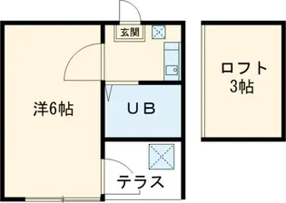 レオパレス高砂【1階】の間取り