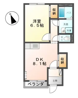 ブレス・コート【1階】の間取り