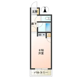 朝日プラザエザース山形中央II【4階】の間取り