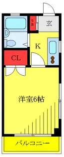ホワイトハイツ【1階】の間取り