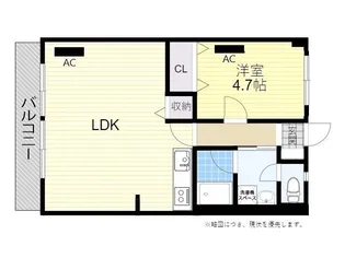 リヴェールDY【2階】の間取り