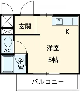 1Rの間取り画像