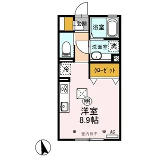 群馬県太田市南矢島町【アパート】の間取り