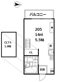 パソム西馬込【2階】の間取り