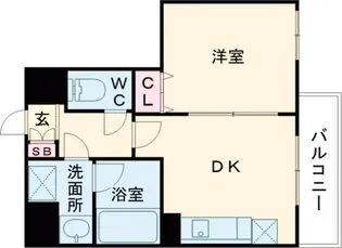 プリオーレ新開地【4階】の間取り