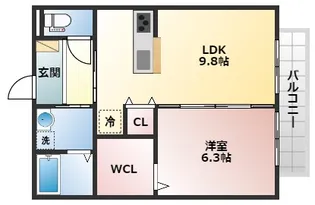 サニーヒルズ シンエイ【2階】の間取り