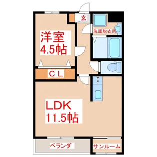 CLOUD9 2nd【1階】の間取り