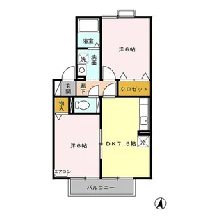 Plaire B【2階】の間取り