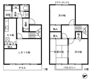 神奈川県横浜市戸塚区矢部町【一戸建】の間取り