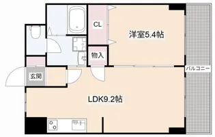 大阪府高槻市川西町1【マンション】の間取り
