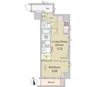 SK-ONE市ヶ谷【2階】の間取り