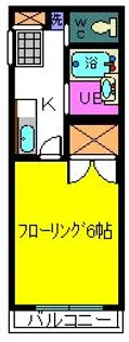 東京都江戸川区中葛西6【アパート】の間取り