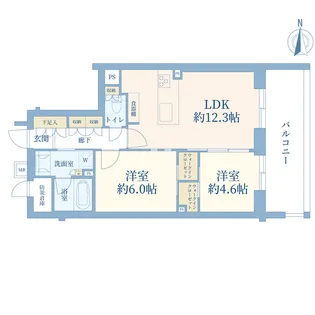 コディア八幡山【6階】の間取り