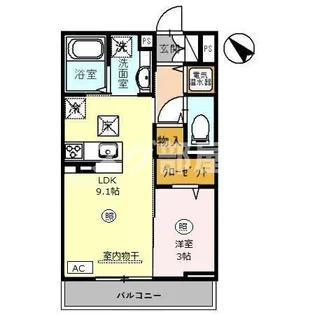 レガシア【1階】の間取り