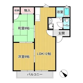 ハイツウエスト【1階】の間取り