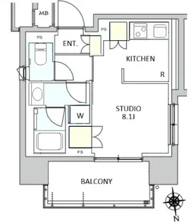 東京都新宿区早稲田町【マンション】の間取り