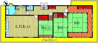 大川マンション【2階】の間取り