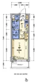 ブライズ品川大井DUE【5階】の間取り