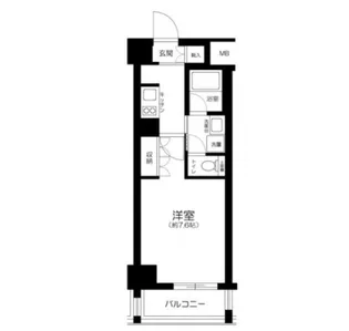 東京都荒川区東日暮里2【マンション】の間取り