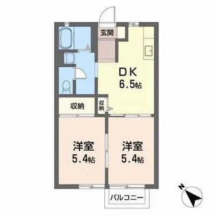 エクセルワタリ【2階】の間取り