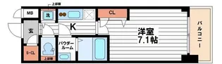 プランドール北浜【14階】の間取り
