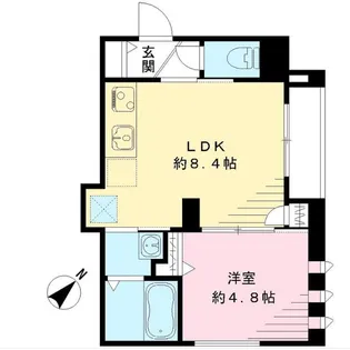 東京都品川区荏原7【マンション】の間取り