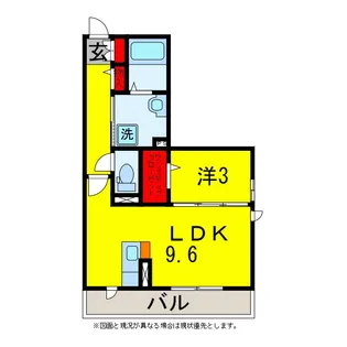 ベイリーフ【1階】の間取り