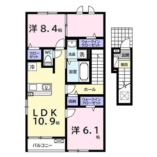 コンフォート アークB【2階】の間取り