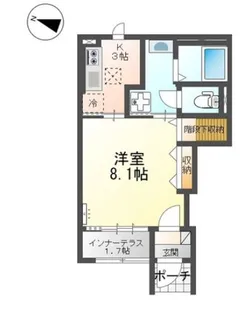 広島県福山市南蔵王町2【アパート】の間取り